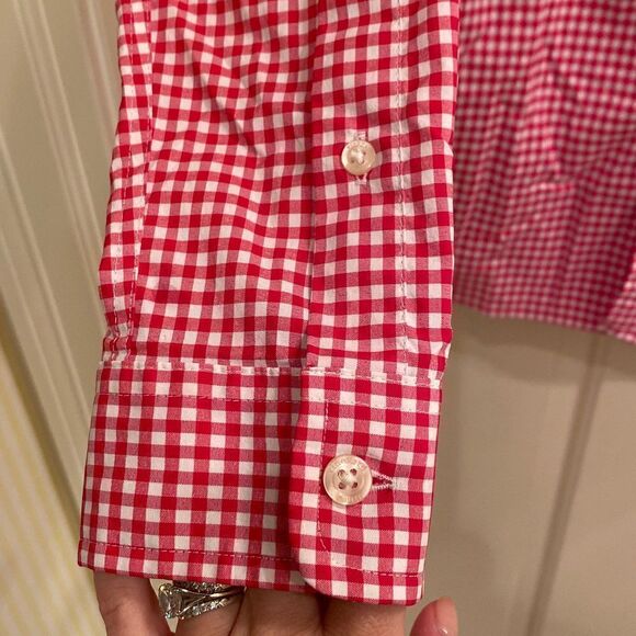 Vineyard vines boys performance gingham button down XL (boys 18) - Picture 4 of 4